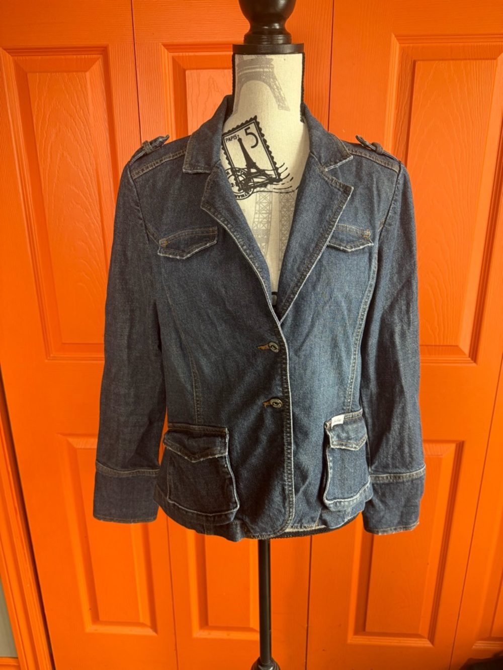 Levi's Dark Blue Denim Blazer Jacket